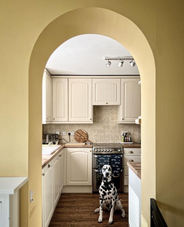 butter yellow kitchen